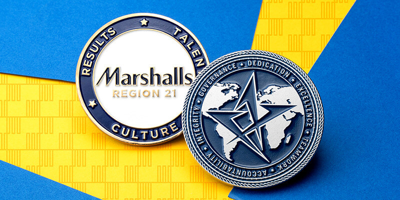 corporate coins for employee recognition 